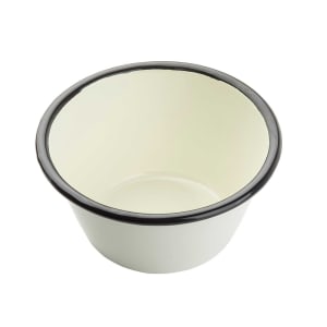 229-11151 14 oz Round Enamelware Collection™ Bowl - Porcelain, White