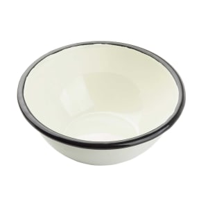 229-11152 20 oz Round Enamelware Collection™ Bowl - Porcelain, White