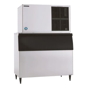 440-KM1301SAJB900HS2 1365 lb Crescent Cube Ice Machine w/ Bin - 900 lb Storage, Air Cooled, 208-2...