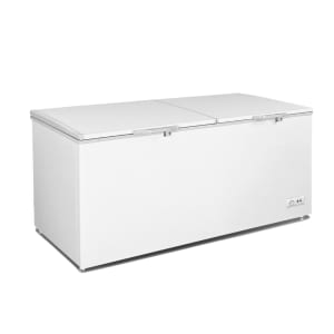 842-MCF24 77" Mobile Chest Freezer w/ (2) Wire Storage Basket - White, 115v