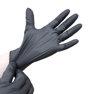285-NBLK100X Disposable Nitrile Gloves - Black, X-Large