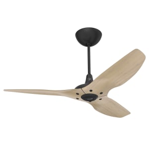541-HK404240601A258F 52" Haiku Ceiling Fan Kit w/ 20" Downrod, Natural Bamboo Airfoils/Black Motor