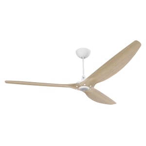 541-HK407180601A259F 84" Haiku Ceiling Fan Kit w/ 20" Downrod, Natural Bamboo Airfoils/White Motor