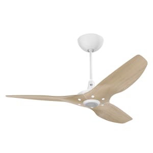 541-HK404240601A259F 52" Haiku Ceiling Fan Kit w/ 20" Downrod, Natural Bamboo Airfoils/White Motor