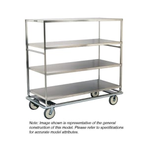 121-596 Queen Mary Cart - 5 Levels, 1000 lb. Capacity, Stainless, Flat Edges