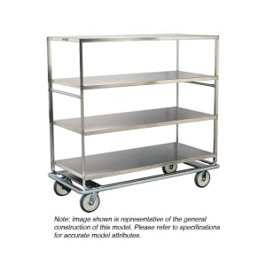 121-566 Queen Mary Cart - 5 Levels, 1000 lb. Capacity, Stainless, Raised Edges