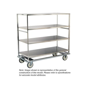 121-585 Queen Mary Cart - 5 Levels, 1000 lb. Capacity, Stainless, Raised Edges