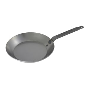 Matfer Bourgeat 062009 17 3/4&quot; Black Carbon Steel Frying Pan w/ Solid Metal Handle