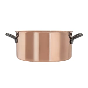 347-367020 3 1/2 qt Copper Sauce Pot - 7 7/8" x 4 1/8"