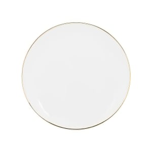 861-CPGL0004 7 5/8" Round Gold Line Salad Plate - Porcelain, White