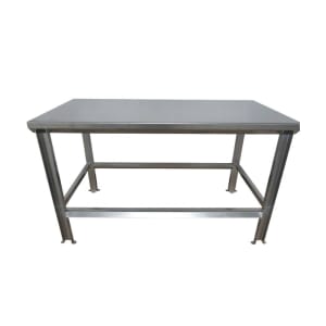 335-SSL100160X24 60" 11 ga Work Table w/ 304 Series Stainless Flat Top