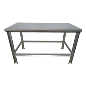 335-SSL100148X24 48" 11 ga Work Table w/ 304 Series Stainless Flat Top