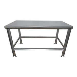 335-SSL100148X30 48" 11 ga Work Table w/ 304 Series Stainless Flat Top