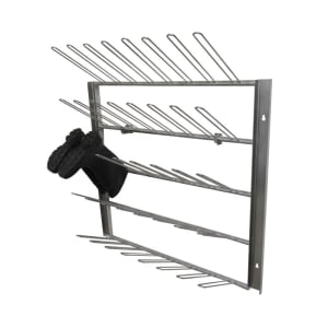 335-SSL1074 33 3/4" Wall Mount Boot Rack, Stainless Steel