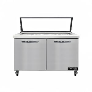 Continental SW48N18M-HGL 48&quot; Sandwich/Salad Prep Table w/ Refrigerated Base, 115v
