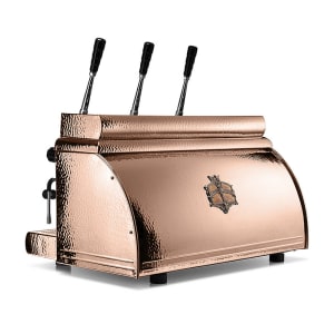 743-XL3RALEV03000003 Manual Espresso Machine w/ (3) Groups & 22.8 liter Boiler - 208-240v, Copper