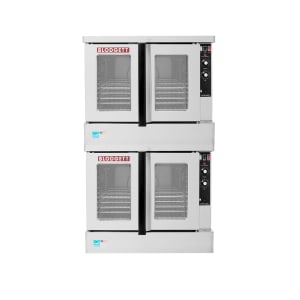 015-ZEPH2GESDBLMNG Zephaire Bakery Depth Double Full Size Natural Gas Convection Oven - 100,000 BTU