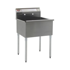 Eagle Group 2136-1-16/4 Utility Sink - 21x36x14&quot; Bowl, 8&quot; Splash, 16/430 Stainless