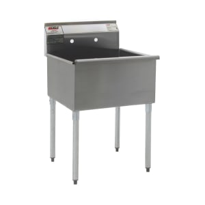 241-21241164 25 3/8" 1 Compartment Sink w/ 24"L x 21"W Bowl, 13 3/8" Deep