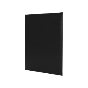 287-OM1V8511 Single View Menu Cover - 8 1/2" x 11", Padded, Black