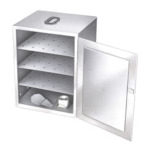 121-112 Insulated Food Carrier w/ (3) Removable Shelves, Stainless Steel