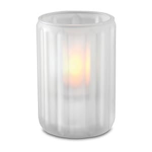 637-80182 Paragon Mini Candle Lamp - 2 5/8"D x 4"H, Glass, Frost