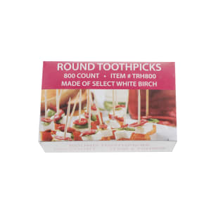 285-TRH800 Round Wood Hotel Toothpick