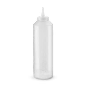 175-522413 24 oz Squeeze Bottle Dispenser - Clear Cap, Clear