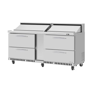 083-PST7230FBN 72 5/8" PRO Series Mega Top Sandwich/Salad Prep Table w/ Refrigerated Base, 115v