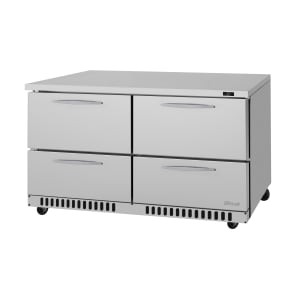 083-PUR60D4FBN 60 1/4" W Undercounter Refrigerator w/ (2) Section & (4) Drawers, 115v