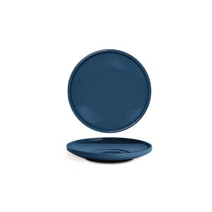872-DAP092BLP23 6" Round Bevel™ Plate - Porcelain, Lapis
