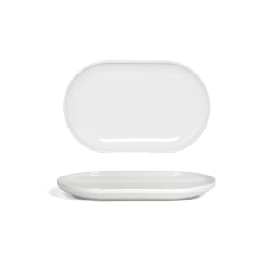 872-DSU011WHP22 Oval Bevel™ Plate - 11" x 7", White