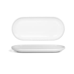 872-DSU012WHP23 Oval Bevel™ Plate - 11" x 5", White