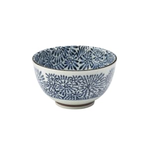 706-UCT7067 5" x 3”H Round Utopia Botany Bowl - Porcelain, Blue