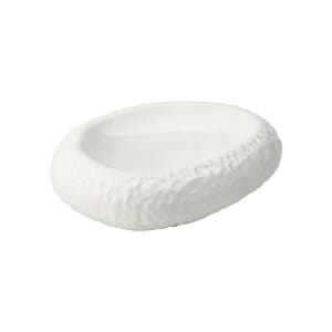 706-UCT6802 7 1/8" x 9 1/8" Rectangular Utopia Lyra Unique Plate - Porcelain, White