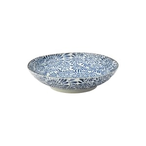 706-UCT7070 8 1/4" x 2”H Round Utopia Botany Coupe Bowl - Porcelain, Blue