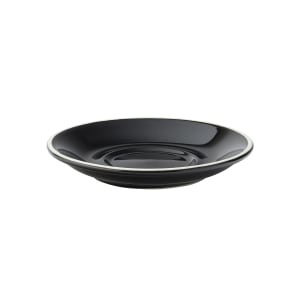 706-UCT8125 6" Round Utopia Barista Saucer - Porcelain, Black