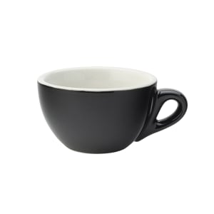 706-UCT8095 7 oz Utopia Barista Cappuccino Cup - Porcelain, Black