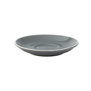 706-UCT8117 5 1/2" Round Utopia Barista Saucer - Porcelain, Gray
