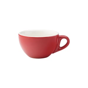 706-UCT8137 7 oz Utopia Barista Cappuccino Cup - Porcelain, Red