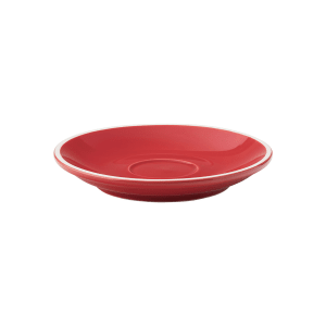 706-UCT8141 4 1/2" Round Utopia Barista Espresso Saucer - Porcelain, Red