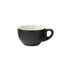 706-UCT8090 10 oz Utopia Barista Latte Cup - Porcelain, Black