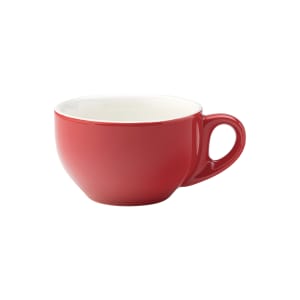 706-UCT8136 10 oz Utopia Barista Latte Cup - Porcelain, Red