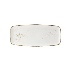 706-UCT9076 17 1/2" x 8" Rectangular Utopia Umbra Platter - Porcelain, White