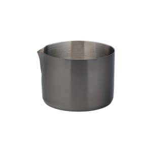 706-UF92114 9 oz Utopia Round Pourer - Stainless Steel, Brushed Black