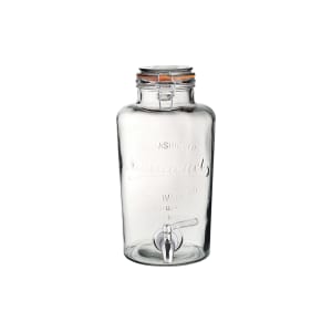 706-UR90033 5 qt Utopia Nantucket Drink Dispenser - Glass, Clear