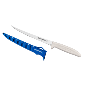 135-28313 SANI-SAFE® 7" Fillet Knife w/ Polypropylene White Handle, Carbon Steel