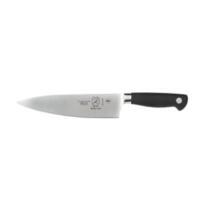 132-M21078 8" Chef's Knife w/ Santoprene® Black Handle, Carbon Steel