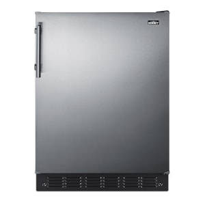 162-CT66BK2SSADA 5 cu ft Undercounter Refrigerator & Freezer w/ Solid Door - Stainless, 115v