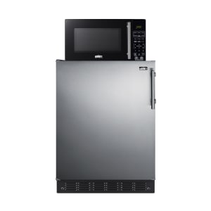 162-MRF6BK2SSALHD 5.5 cu ft Refrigerator/Microwave Combo - Silver, 115v